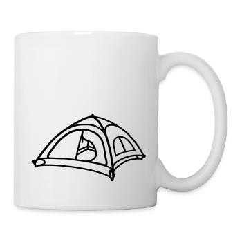Zelt Design Cool Camping - Tasse - Weiß - Rechts