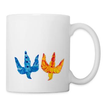 Dreizack - Wappen der Ukraine - Tasse - Weiß - Rechts