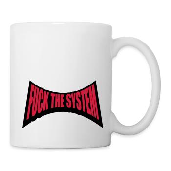 Punk fuck the system - Mug - white - Right