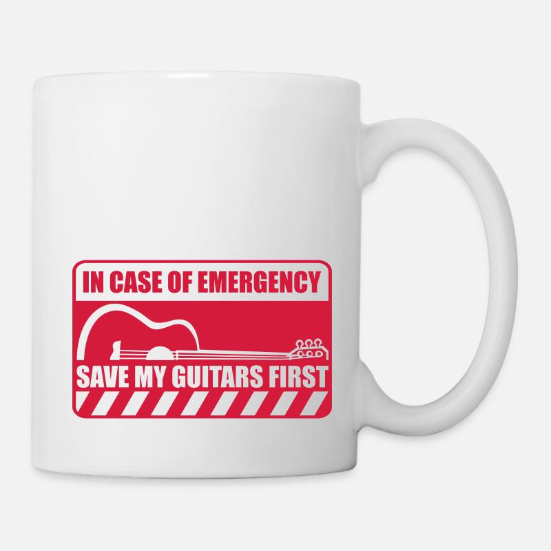 Danger Save My Guitars - Mug - white