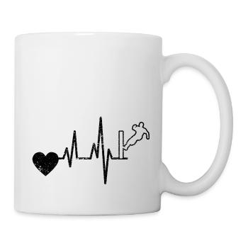 Parkour Runner Extreme Sports Cadeau Parkour Runner - Mug blanc - blanc - Droite