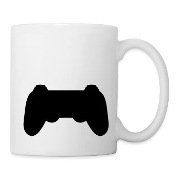 Silhouette Konsole Retro Controller - Tasse - Weiß - Rechts