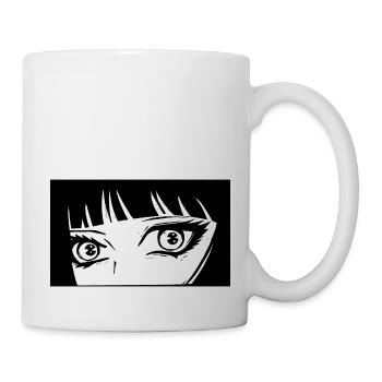 Anime Eyes Black white - Mug - white - Right