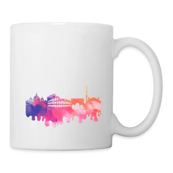 Rom Rome Italien Stadt Skyline Splash Bunt - Tasse - Weiß - Rechts