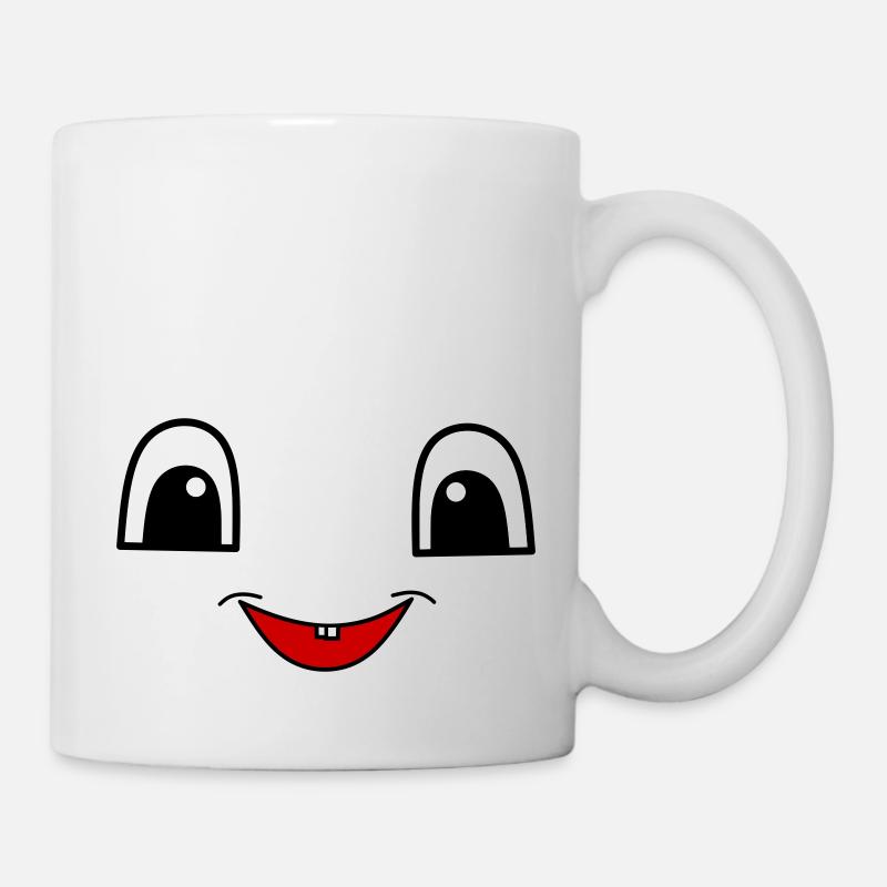 Visage mignon - Mug blanc - blanc