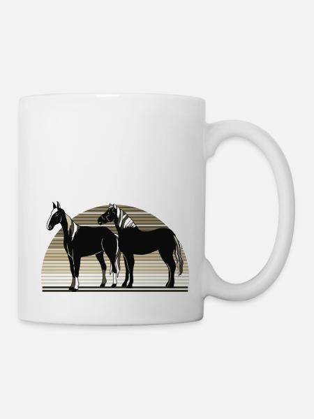 Pferde - Tasse - Weiß
