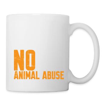 Aucune excuse pour la maltraitance animale 7 - Mug blanc - blanc - Droite