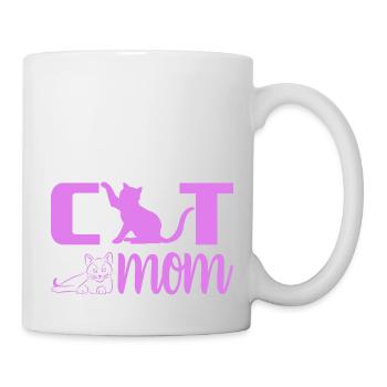 Katzen Mama Katzen Oma Großmutter Mutter Mom Katze - Tasse - Weiß - Rechts