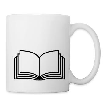 Novel Open Book Pages - Mug - white - Right