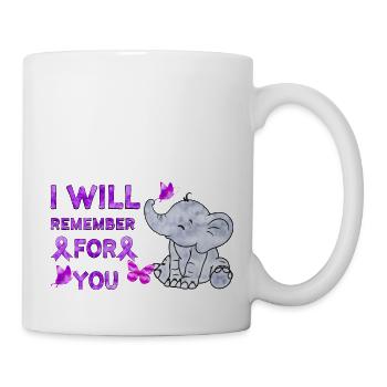 Alzheimer's Disease Brain Forgotten Forgetful - Mug - white - Right