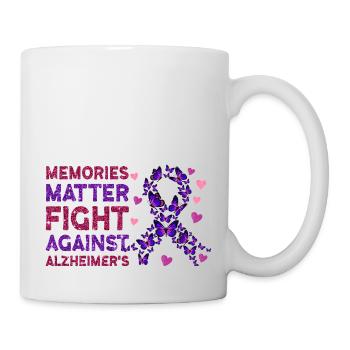 Alzheimer's Disease Brain Forgotten Forgetful - Mug - white - Right