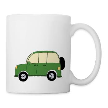 Green car - Mug - white - Right