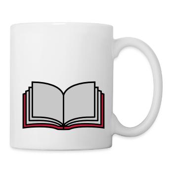 School Open Book Pages - Mug - white - Right