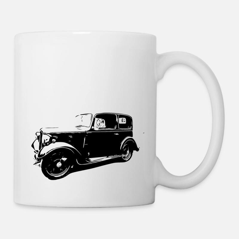 Auto - Tasse - Weiß