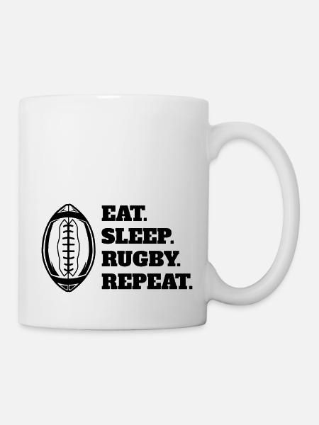 Cadeau de rugby Joueur de rugby Équipe de rugby Entraîneur de rugby - Mug blanc - blanc