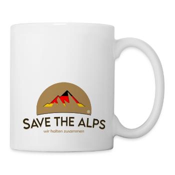 Save The Alps Deutschland - Tasse - Weiß - Rechts