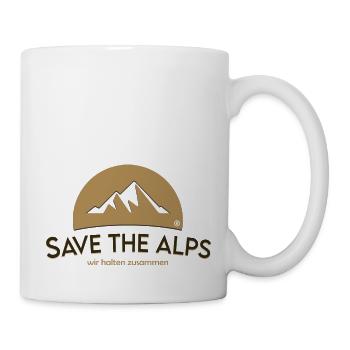 Save The Alps - Tasse - Weiß - Rechts