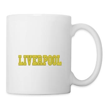 Liverpool England UK Stadt Skyline Heimat Liebe - Tasse - Weiß - Rechts