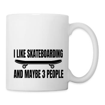 Skateboard Sakten Skateboarding Longboard Skater - Mug blanc - blanc - Droite