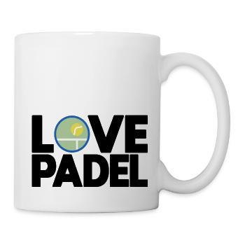 Padel - Geschenk für Padelliebhaber - Tasse - Weiß - Rechts