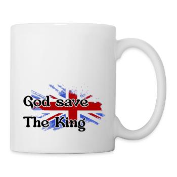 god save the king - nouveau roi angleterre - Mug blanc - blanc - Droite