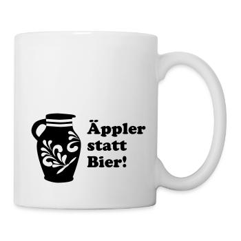 Bembel "Äppler statt Bier" #Frankfurt #069 #Bembel - Tasse - Weiß - Rechts