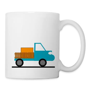 Camion - Mug blanc - blanc - Droite