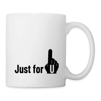 Just for U - Mug blanc - blanc - Droite