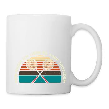 Kein Profi Ich Liebe Es Aber Trotzdem Badminton Ge - Tasse - Weiß - Rechts