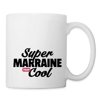 Super marraine cool / humour marraine - Mug blanc - blanc - Droite