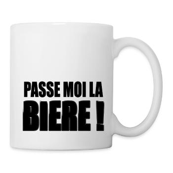 Passe moi la Bière ! - Mug blanc - blanc - Droite