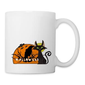Halloween -Tierwelt - Tasse - Weiß - Rechts