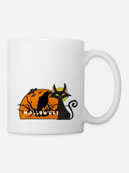 Halloween -Tierwelt - Tasse - Weiß