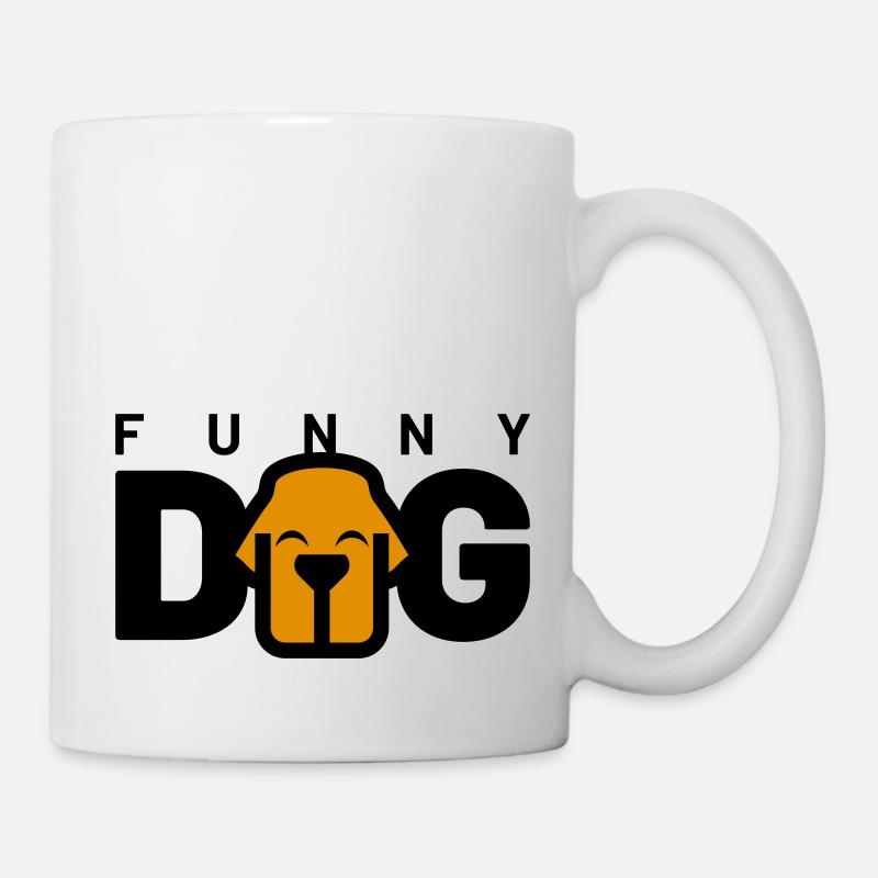 FUNNY DOG - Mug - white