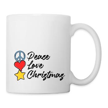 peace love christmas - Mug - white - Right