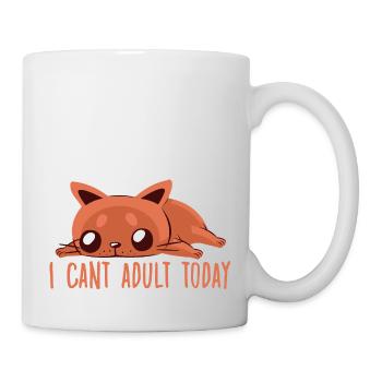 Cute Cat Owner Motif Cats Fan Lazy Cat - Mug - white - Right