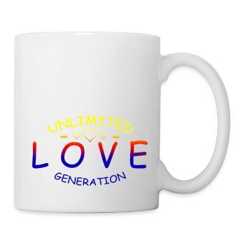 love Unlimited rainbow - Mug - white - Right