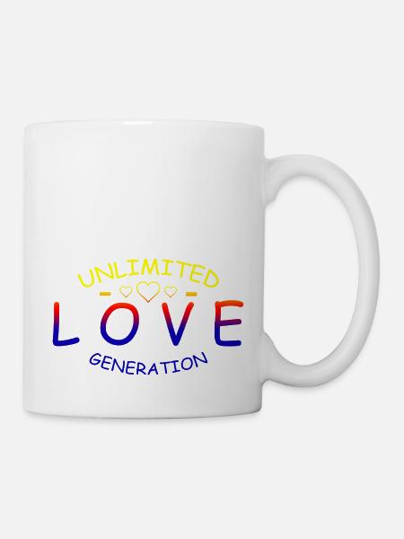 love Unlimited rainbow - Mug - white