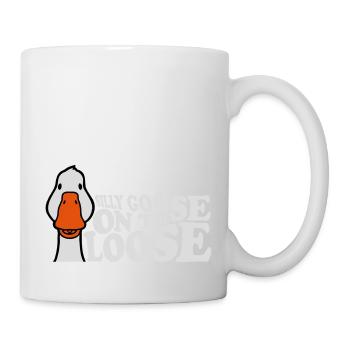 goose on the loose - Tasse - Weiß - Rechts