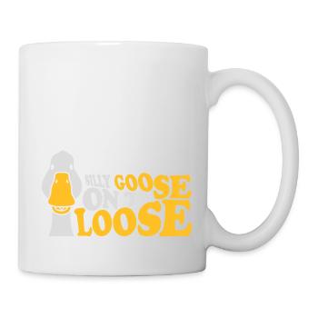 goose on the loose - Tasse - Weiß - Rechts