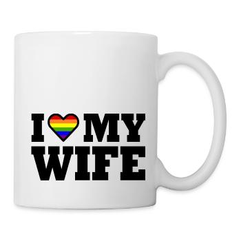 I love my wife - Mug blanc - blanc - Droite