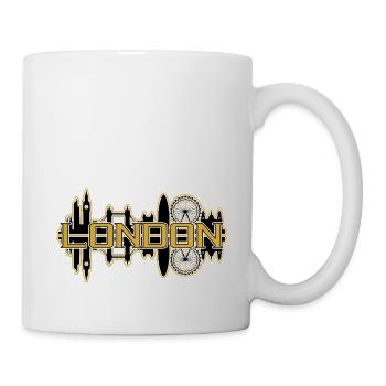 Londres Angleterre Uk City Skyline Gold Home Love - Mug blanc - blanc - Droite