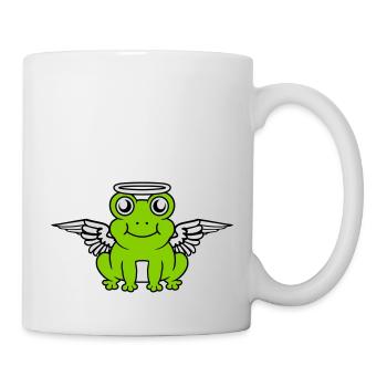 Halo Wings Grenouille Ange - Mug blanc - blanc - Droite