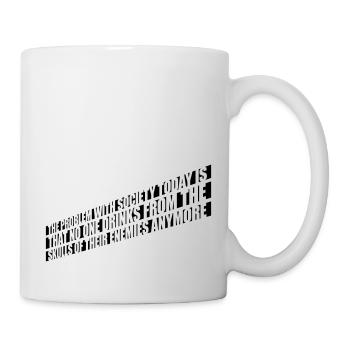drinks from enemies skulls - Mug - white - Right