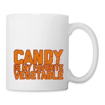 Candy Is My Favorite Vegetable 2 - Tasse - Weiß - Rechts