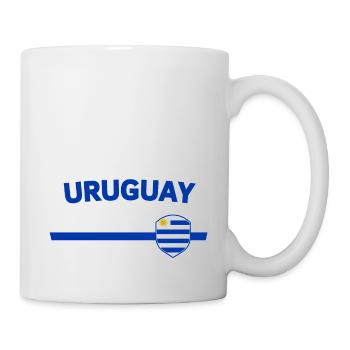 Uruguay Fan-T-Shirt/Trikot für globale Wettbewerbe - Tasse - Weiß - Rechts