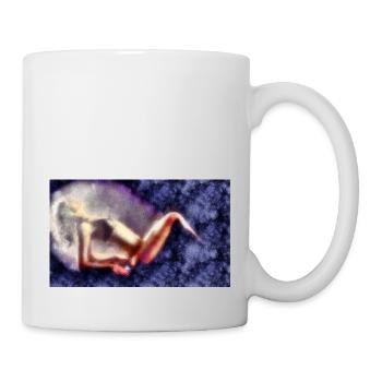 girl rain - Mug blanc - blanc - Droite