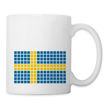 Schweden Mosaik - Tasse - Weiß - Rechts