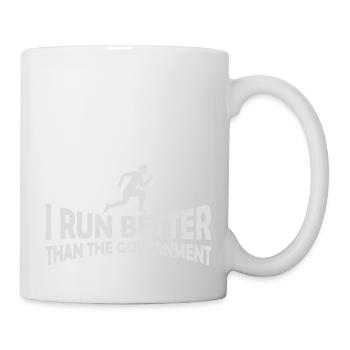 run better than government - Mug - white - Right