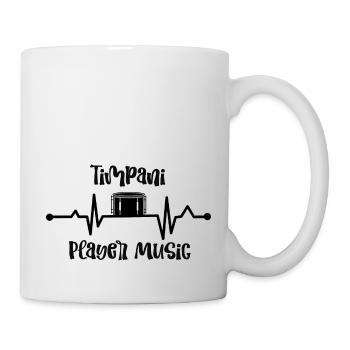 Vintage Timpani Player Music - Mug - white - Right